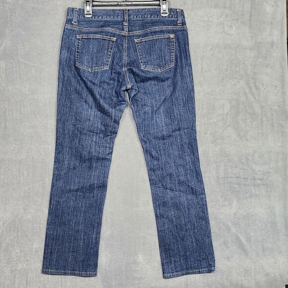 Cabi Jeans Straight Leg Size 8 Dark Indigo Wash Stretchy - Picture 2 of 9